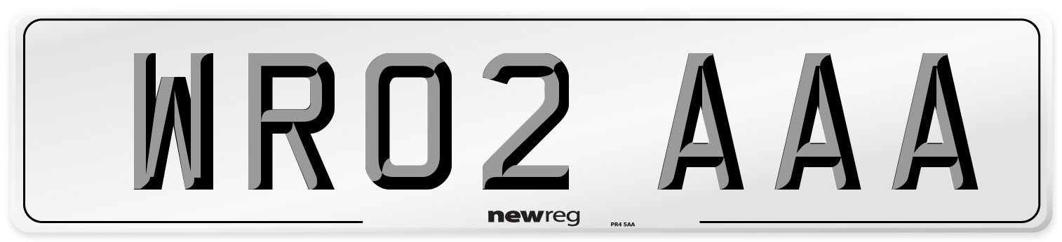 WR02 AAA Number Plate from New Reg
